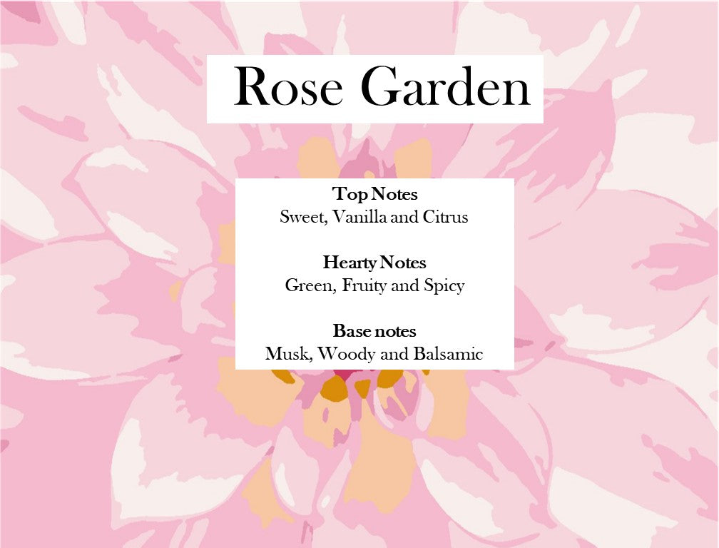 Luxury Botanical Rose Garden Candle